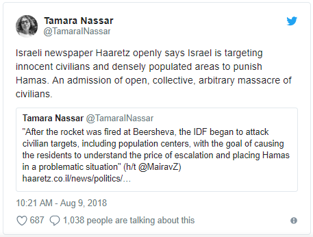 Haaretz IDF targeting civilians.png