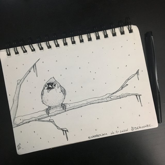 Inktober 2019! No. 11 - Snow