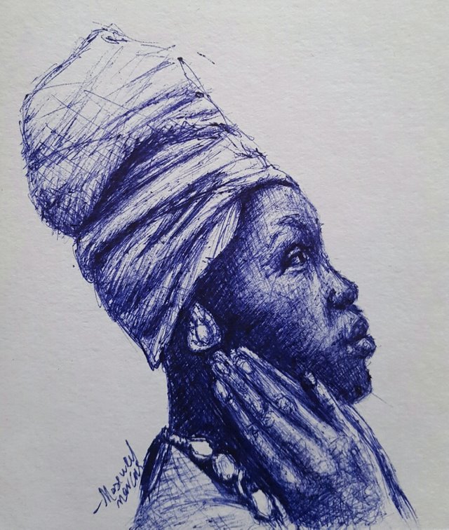 fashion illustration sketch of an African woman | Kira Sokolovskaia | Flickr