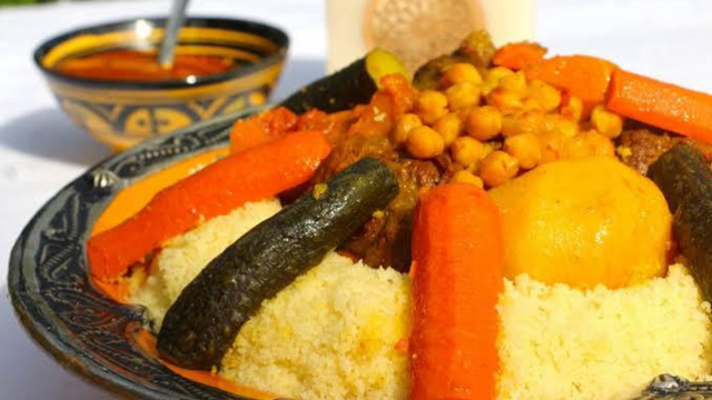 Most famous dishes are Moroccan couscous.png