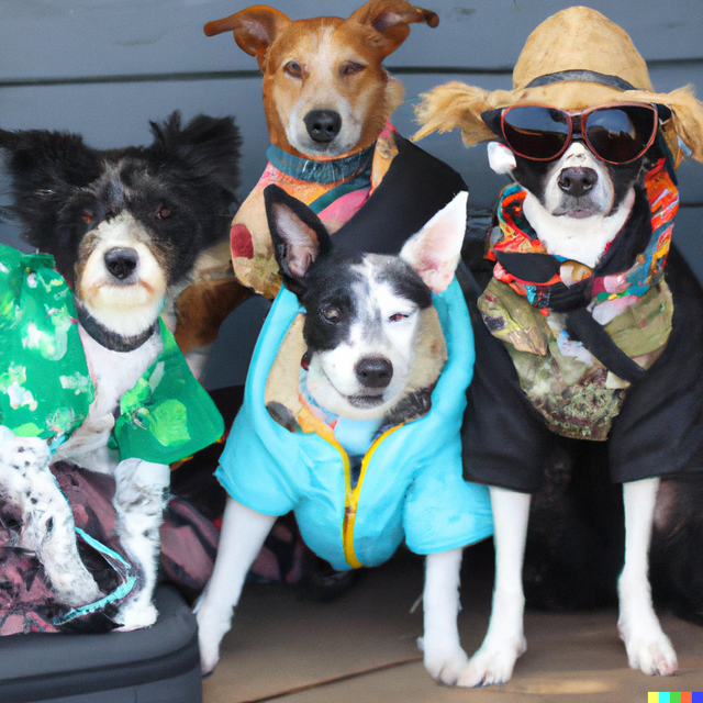 DALL·E 2022-07-19 17.33.31 - A photo of a group of dogs in a traveler outfit.png