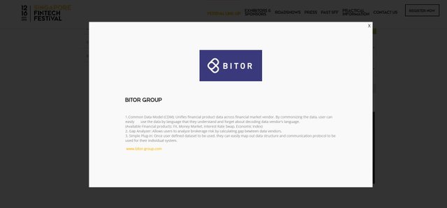 fintech 홈페이지 속 bitor group 소개글.JPG