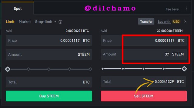 4- sell steem for 0.00041329 BTC. It means 19.75 usdt .jpg