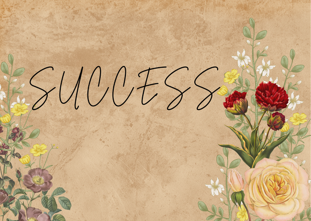 Blue Red Flowers Vintage Card.png