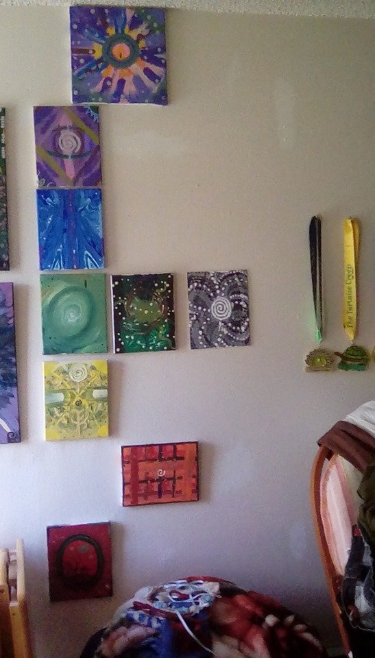 chakra paintings so far 12 aug.jpg