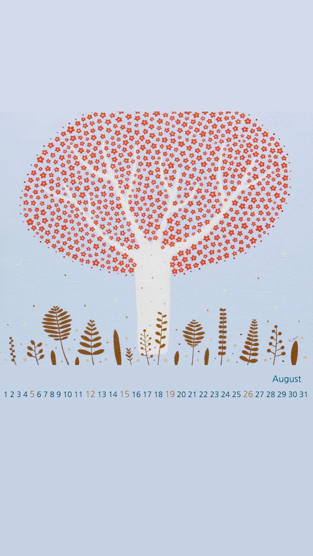 스팀잇 2018년 8월달력 - 향기로핀 꽃나무.jpg