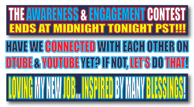 Awareness & Engagement, Connecting on Dtube & YouTube.png