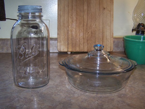 Mason jar and Fire King casserole  crop July 2019.jpg