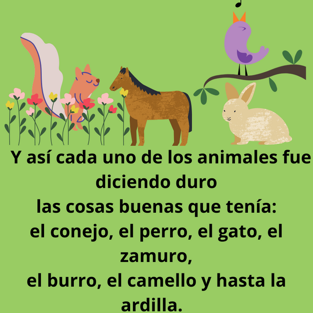 Un día los animales estaban reunidos y como suele ocurrir con muchos hijos que siempre se sienten los preferidos discutían por qué eran los más queridos. (5).png