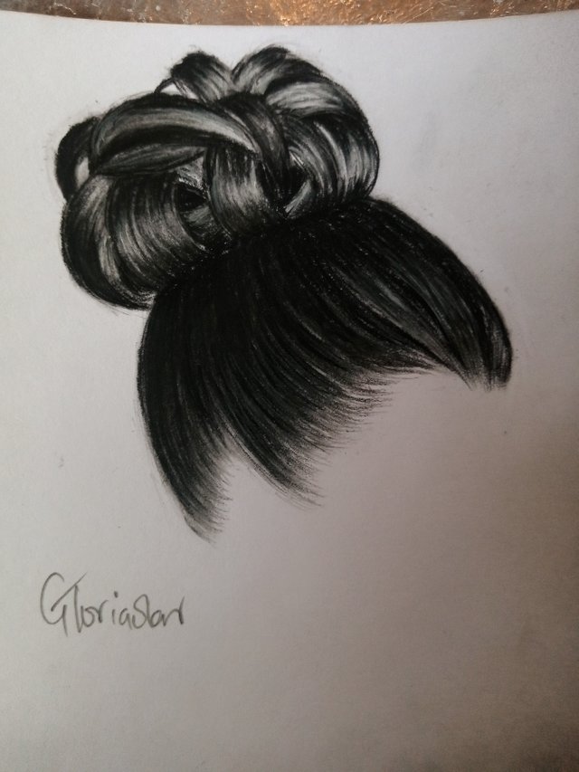 Step by step on how to draw a female sectional bun hair. — Steemit