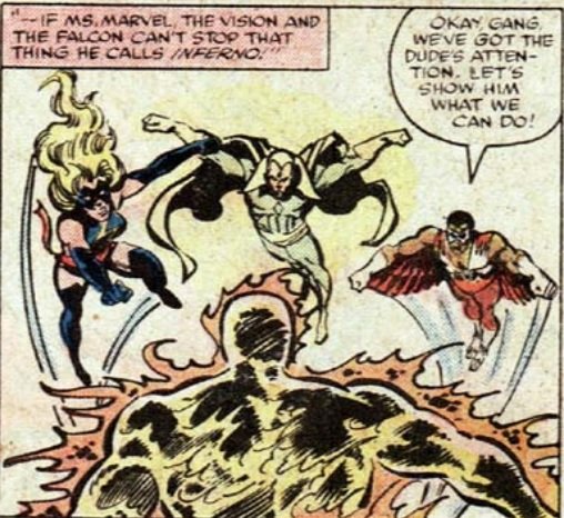 Ms. Marvel is part of the team which attacks Inferno.jpg