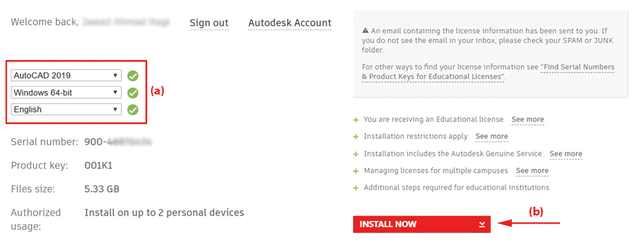 Select-AutoCAD-version-and-note-Serial-Number.png