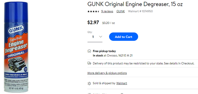 GUNK Original Engine Degreaser 15 oz