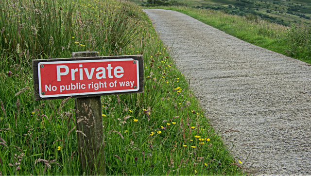 Private - No public right of way