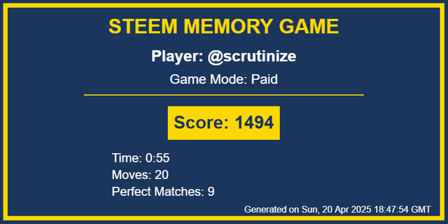 Game Result