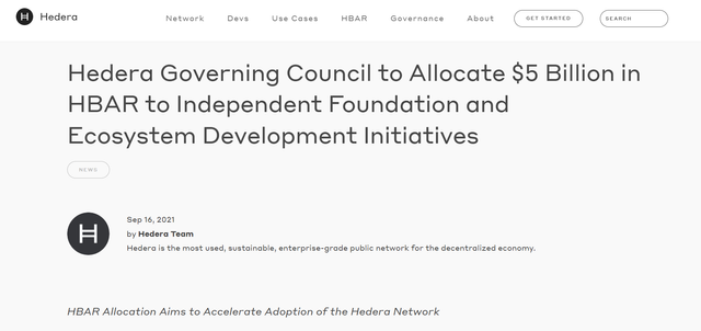 Hedera Governing Council to Allocate $5 Billion in HBAR to Independent Foundation and Ecosystem Development Initiatives.png