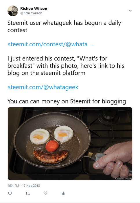 2018-11-17 16_36_57-Richee Wilson on Twitter_ _Steemit user whatageek has begun a daily contest http.png