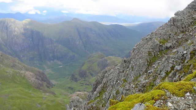 41 View down to the car parks and A'Chailleach with the Blackwater Reservoir behind.jpg