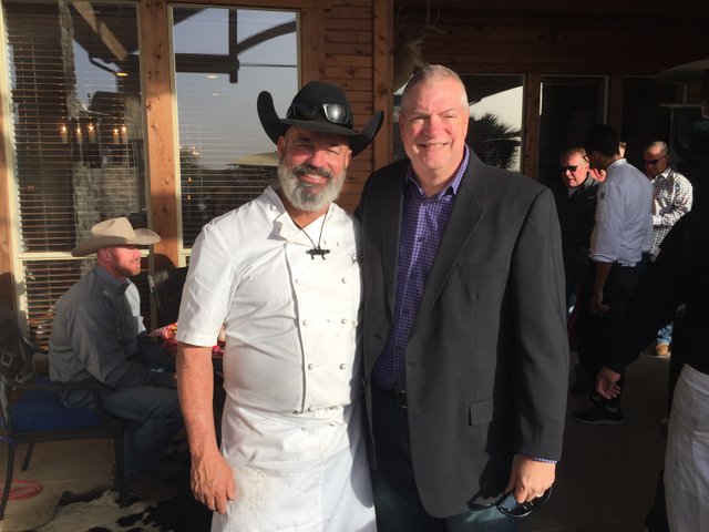 Paul Caraway and Cowboy Chef Newton