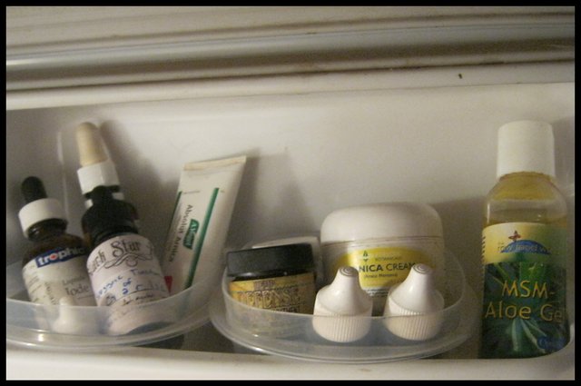 oils and creams in fridge for Medicine Post.JPG