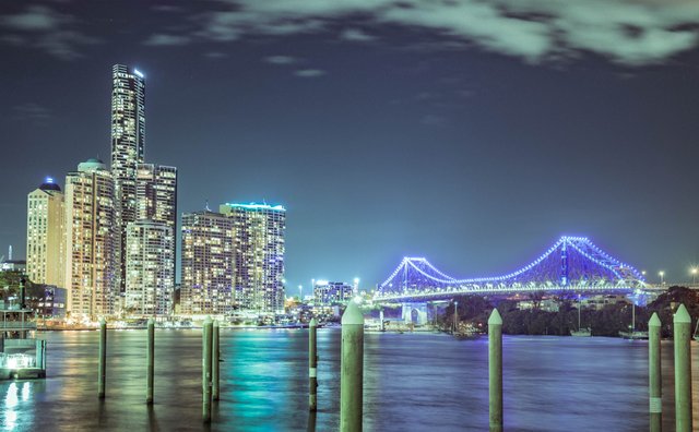 Brisbane Storey Bridge Reflection in the river.jpg