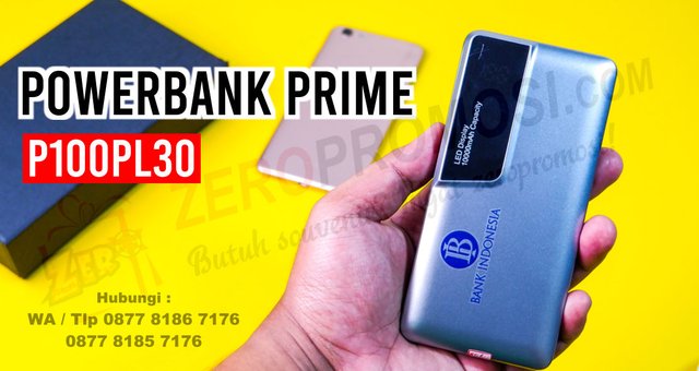 Jual Souvenir Kantor Powerbank PRIME P100PL30 custom logo.jpg