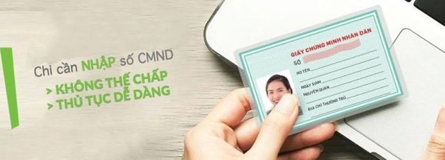 vay tiền bằng cmnd