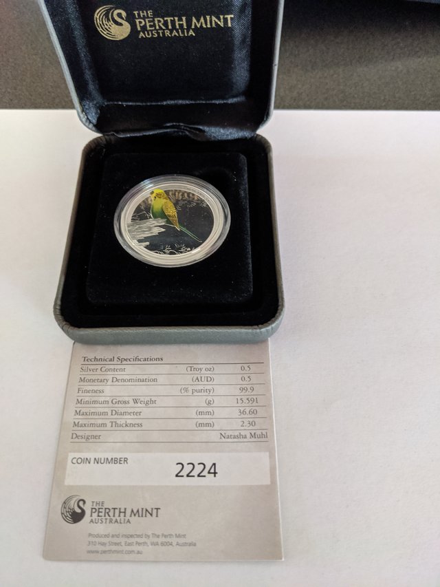 Lot One Half Oz Budgee Silver Coin 2013.jpg