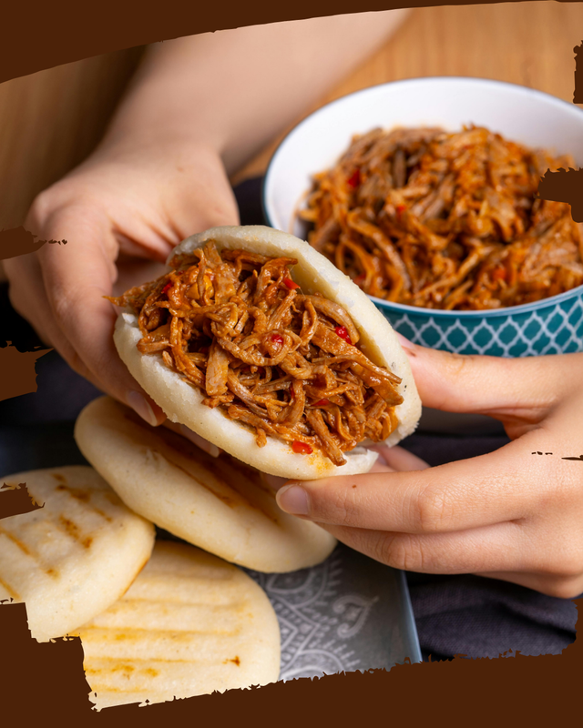 Brown & White Minimalist Food Promotion Arepas Instagram Post.png