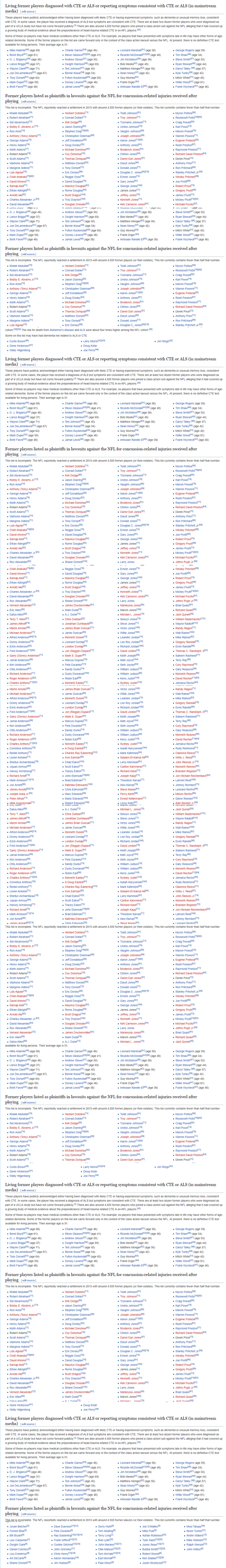 List of NFL players with chronic traumatic encephalopathy - Wikipedia.png