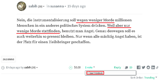 sabbih und isarmoewe über Morde in DE