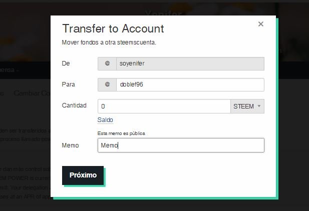 transferir mis Steem tokens a otro usuario de Steem3.JPG