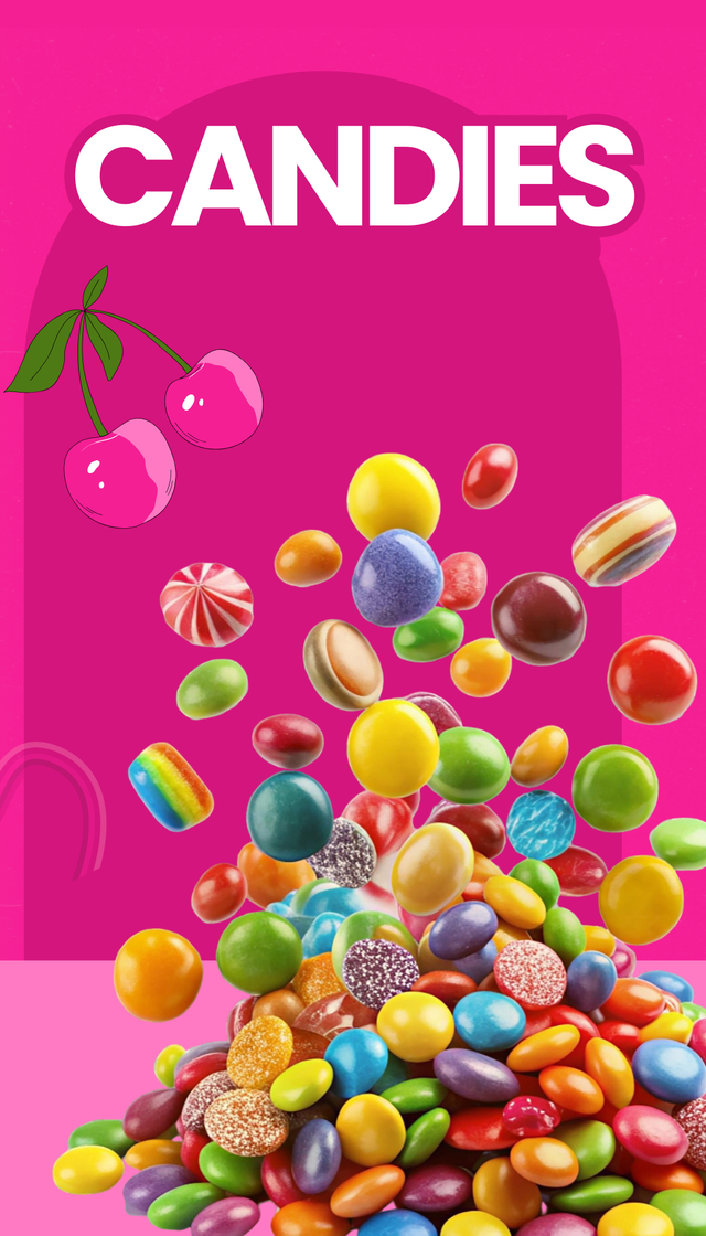 Pink and Rainbow Playful Mixed Fruit Candy Resealable Pouch.png