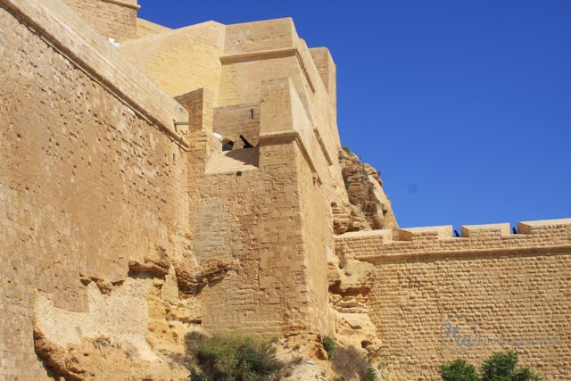 East ditch original stone foundation and battlements.jpg