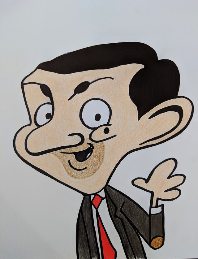 Drawing Mr Bean Cartoon Animated Drawing By Edgarsart Steemit