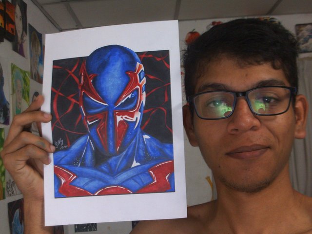 Dibujando a Spider Man 2099 #SteemArt #Drawing #Art — Steemit