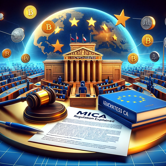 Consulting24.co Mica regulations - An image representing the MICA (Markets in Crypto-Assets) Regulation explained. The image should feature a representation of the European Union..png