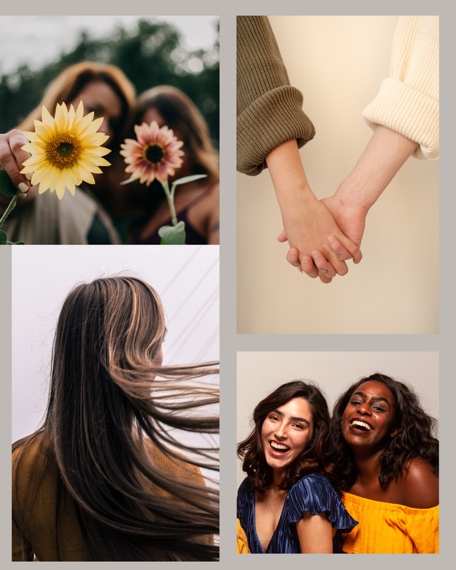 Neutral Minimalist Photo Collage Best Friend Friendship Instagram Post Portrait.png