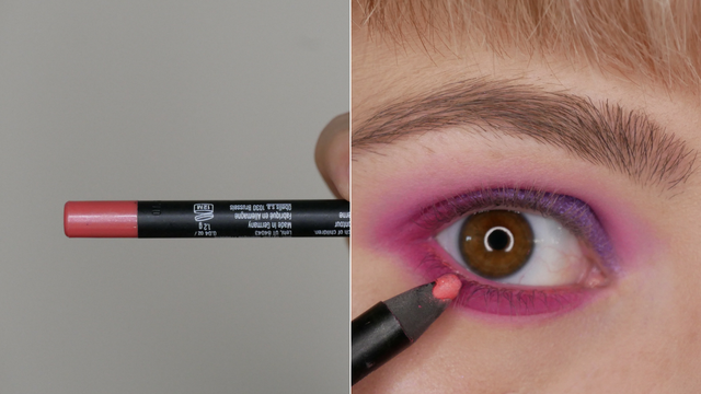 Pink – Purple Eye Makeup Look- eyeliner pencil pink-melissavandijkmakeuptutorials.png