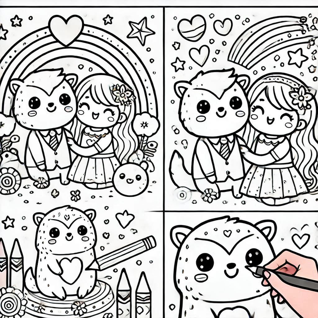 Animal Couple Coloring Pages.png