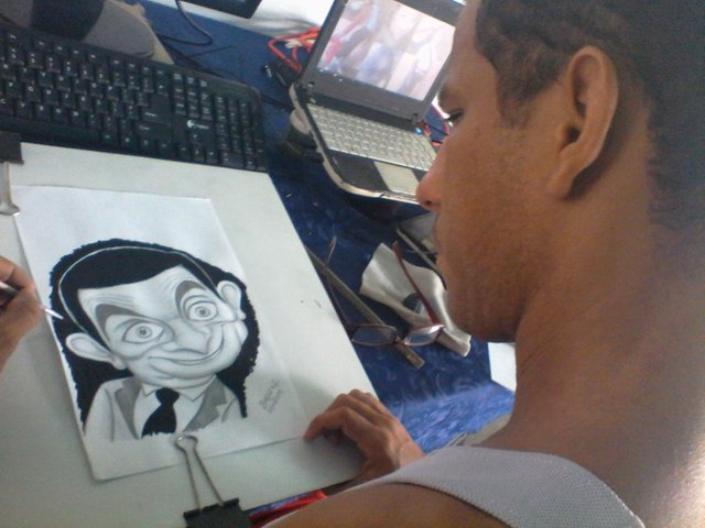 Caricatura De Mr Bean Caricature Of Mr Bean By Joaquin H Steemit