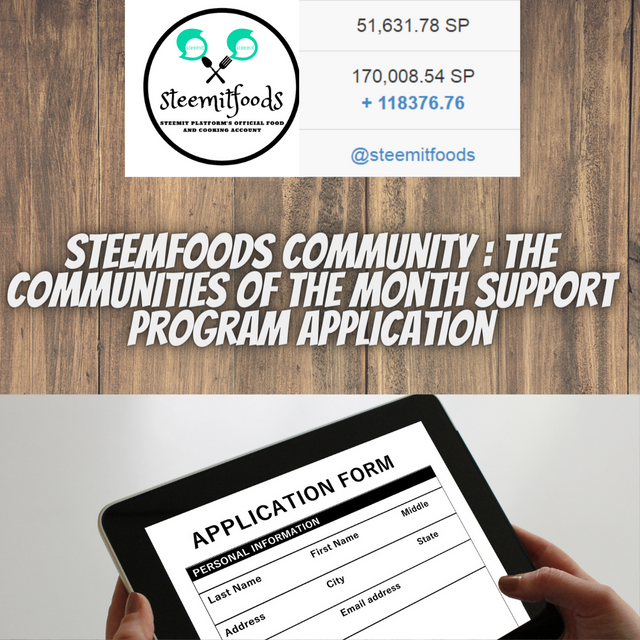 SteemFoods Community Application.png