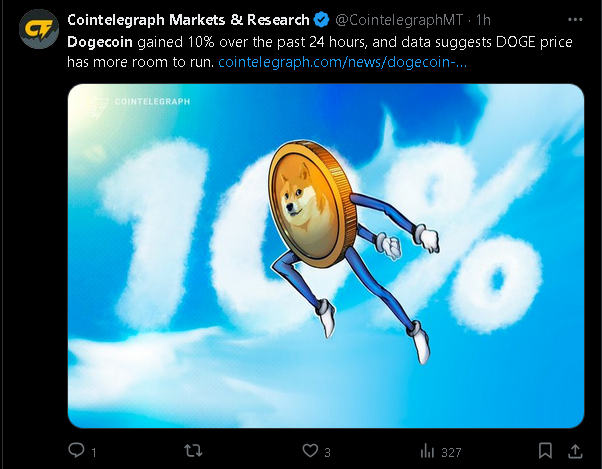 Cointelegraph X post on Doge.png