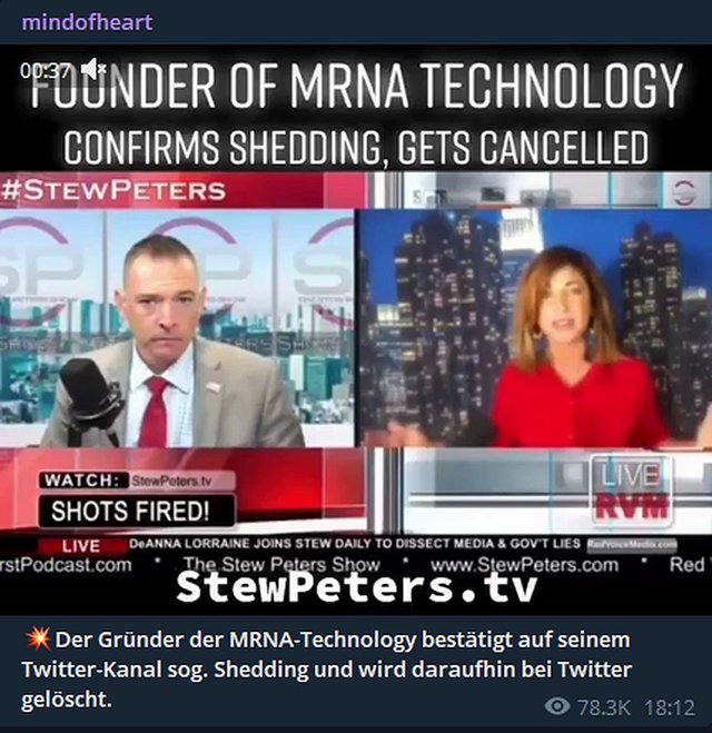 Der Gründer der MRNA-Technology bestätigt auf seinem Twitter-Kanal sog. Shedding und wird daraufhin bei Twitter gelöscht..jpg