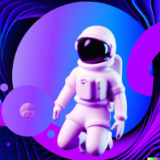 DALL·E 2023-02-22 18.37.05 - Render 3D astronaut with wormhole in background with purple vibes.jpg