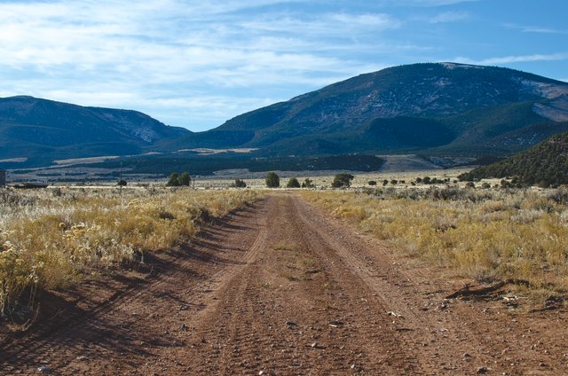 The long plain dirt road.JPG