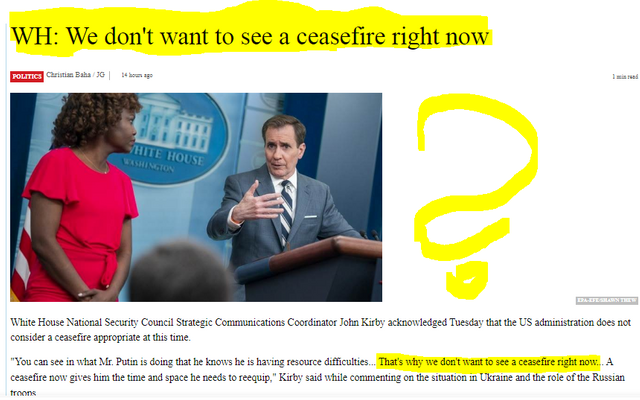 2023-03-22 WH We don´t want to see a ceasefire right now.PNG