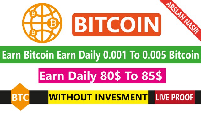 Earn Bitcoin Earn Daily 0 005 Bitcoin Without Invesment Cloud Mining - 