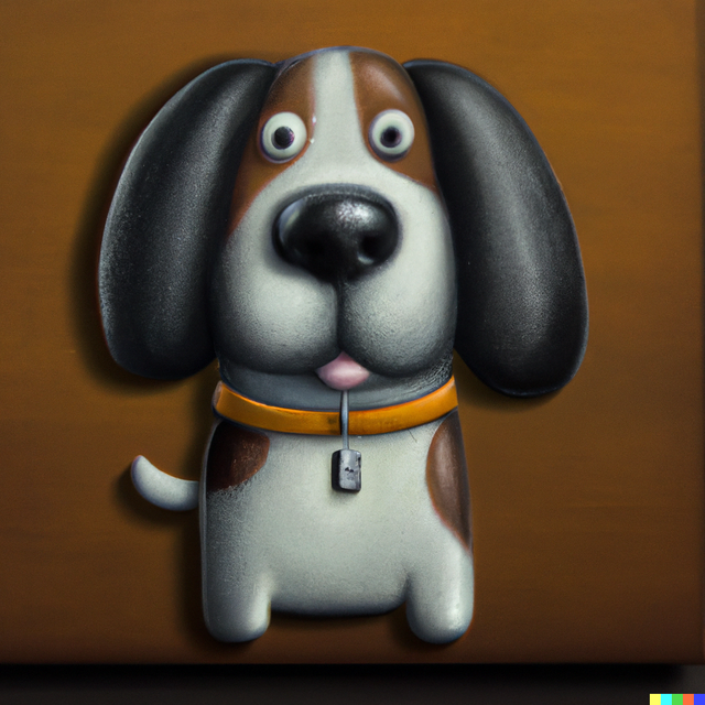 DALL·E 2023-02-06 13.41.32 - Painting of a dog by Doug Hyde.png