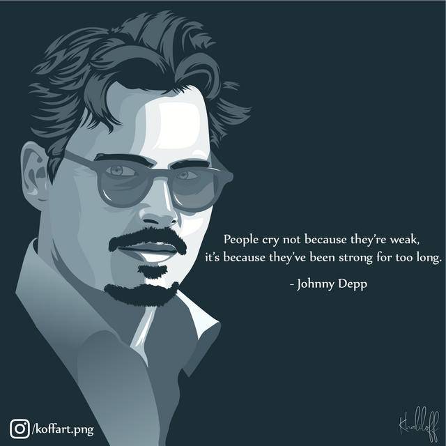 Vector Portrait of Johnny Depp